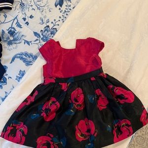 2t Dressed Up by Gymboree, pink and black floral dress